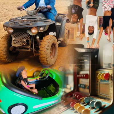 Kids Package 4: Quad Bikes, Bounce, Bumper Cars, Arcade games, Viewing of Upside Down School, 6 - 13 years.